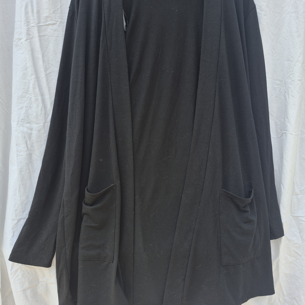 Zenana Outfitters Black Longline Cardigan Sweater